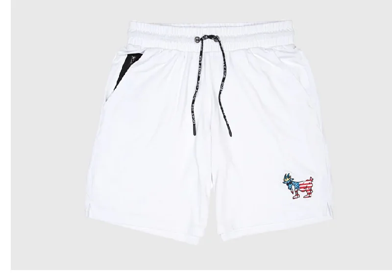 GOAT SWEAT SHORTS - WHITE Laid