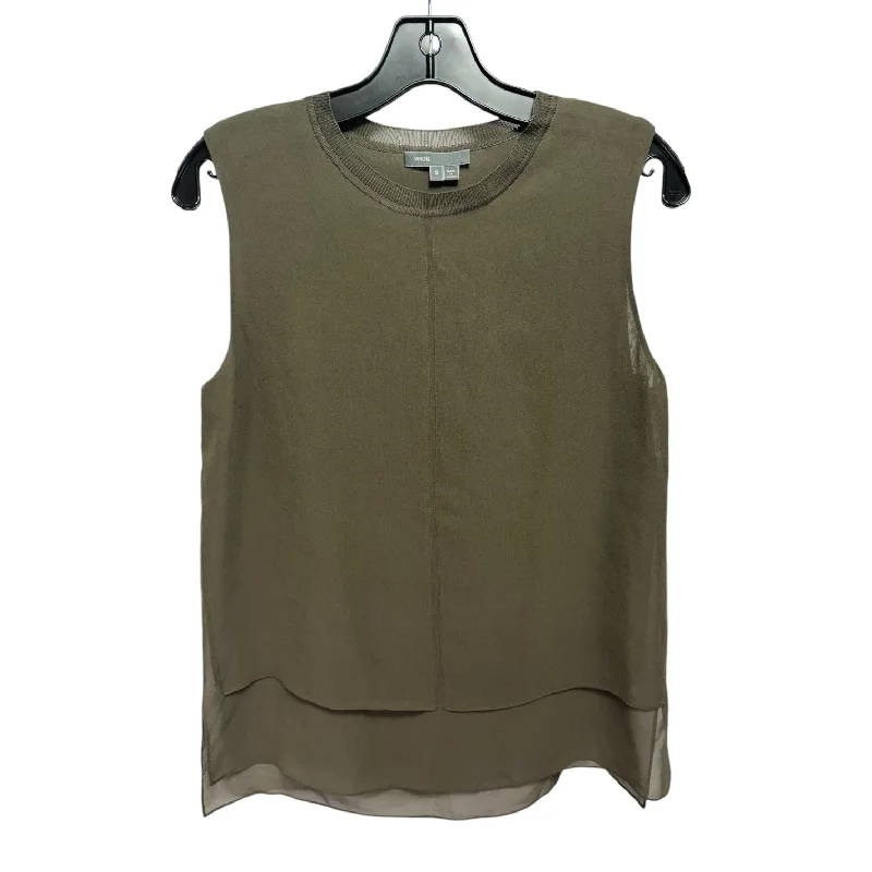 Top Sleeveless By Vince In Green, Size: S Sleek Men's Contemporary 