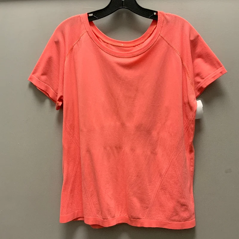 Athletic Top Short Sleeve By Lululemon In Orange, Size: Xl Bohemian Men's Free