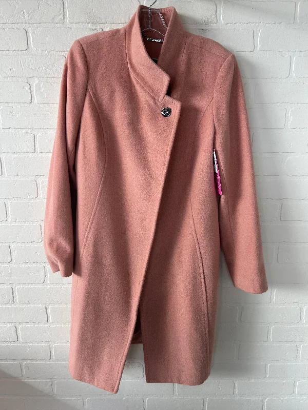 Coat Peacoat By White House Black Market In Pink, Size: M Casual Men's Loose