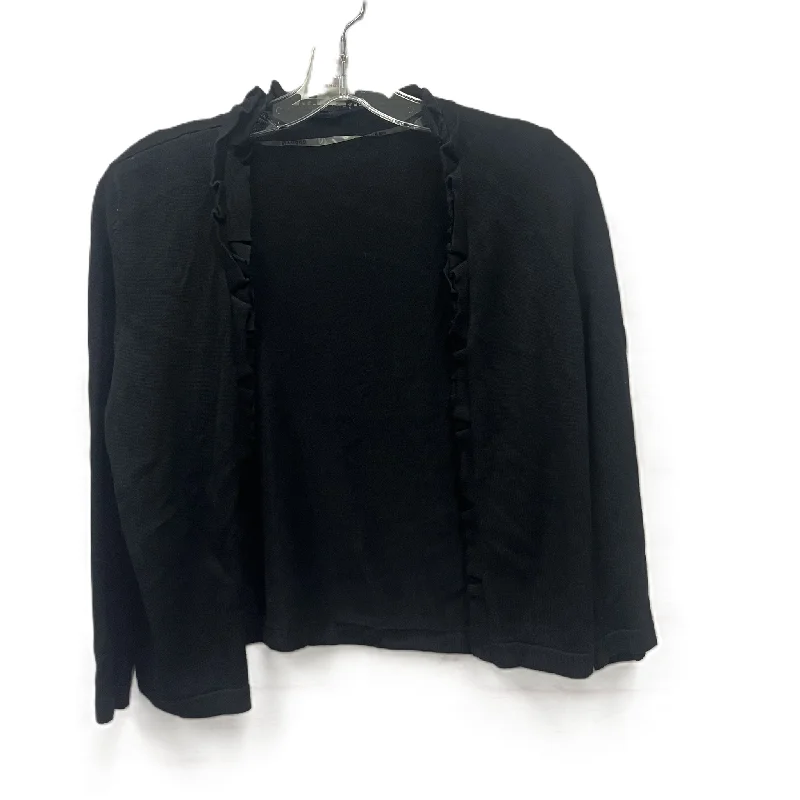 Sweater Cardigan By Peter Nygard In Black, Size: S Hip Men's Urban