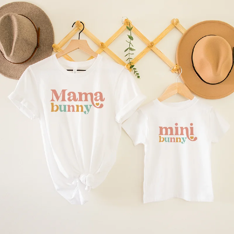 Mama Bunny/Mini Bunny Matching T-Shirts Cozy Men's Winter