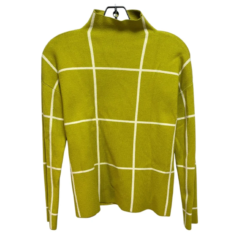 Sweater By Tahari By Arthur Levine In Green, Size: S Cool Men's Distressed