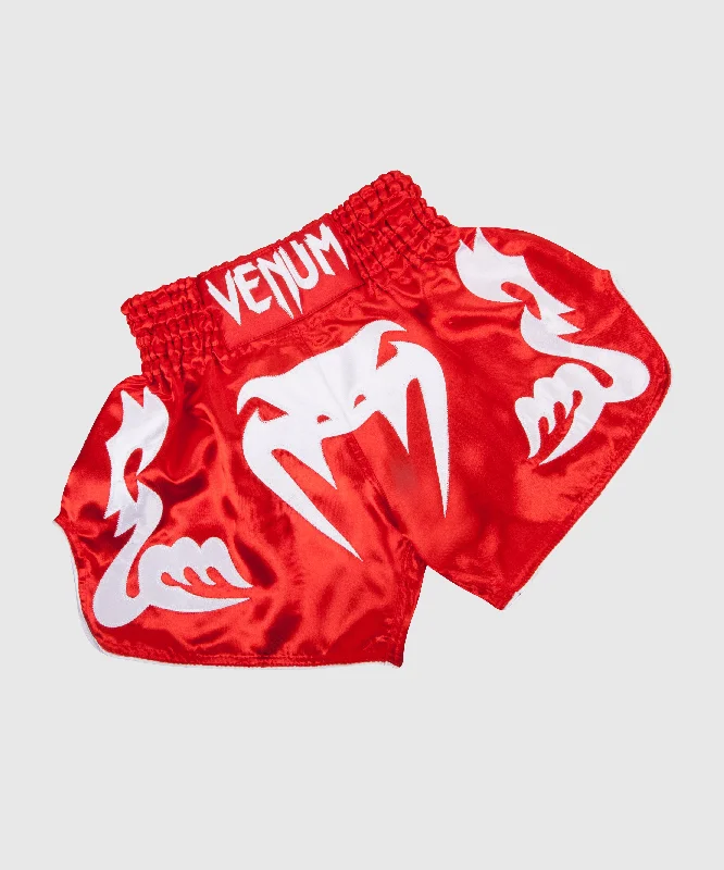 Venum Bangkok Inferno Muay Thai Shorts - Red/Ice Refined Men's Velvet