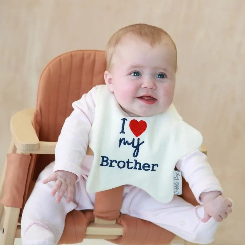 I Love My Brother Bib Trendy Men's Oversized