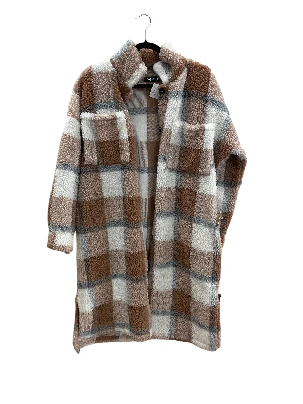 Coat Faux Fur & Sherpa By Clothes Mentor In Brown, Size: S Streetwear Style