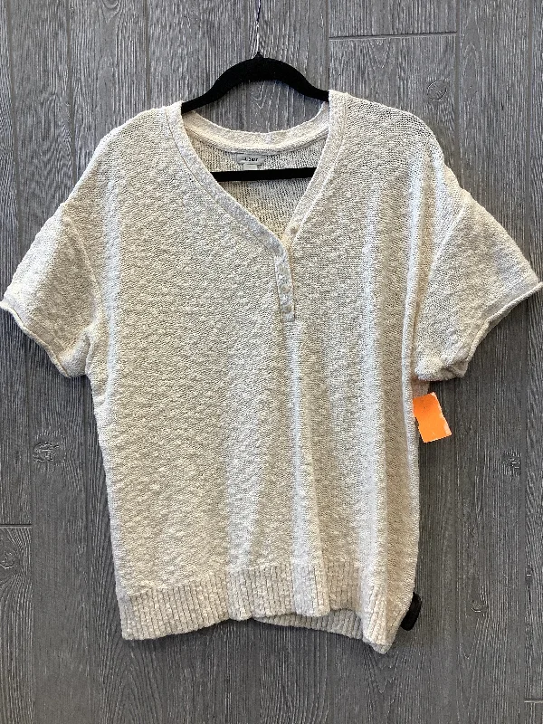 Top Short Sleeve By L.l. Bean In Cream, Size: 2x Organic