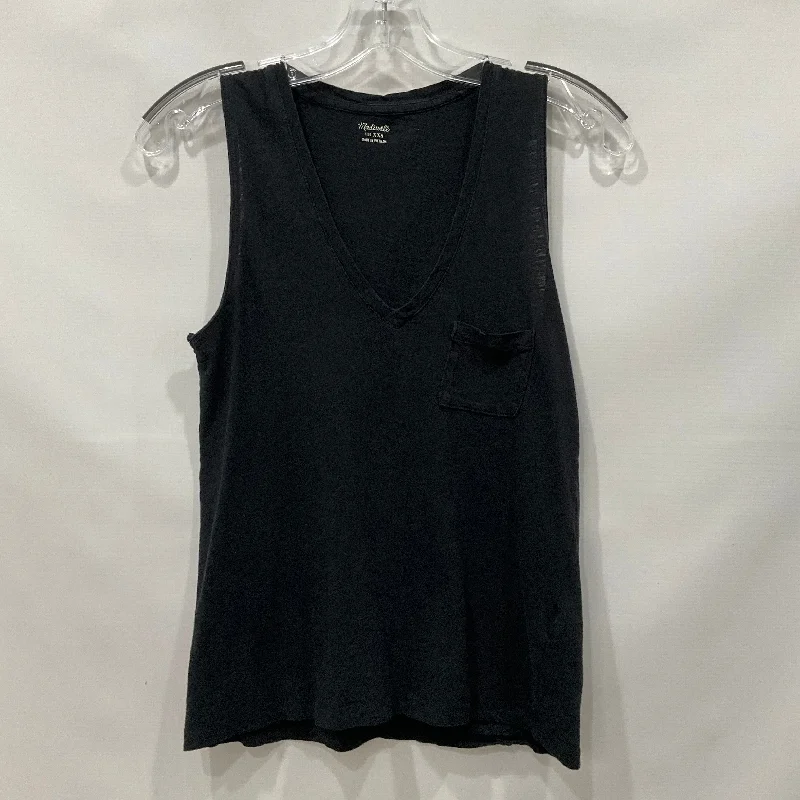 Black Top Short Sleeve Basic Madewell, Size Xxs Elegant Men's Cashmere