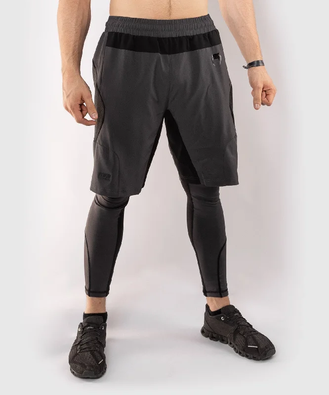 Venum G-Fit Training Shorts - Grey/Black Tailored