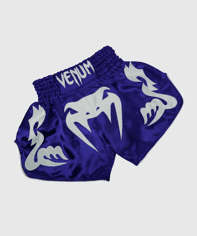 Venum Bangkok Inferno Muay Thai Shorts - Blue/White Dynamic Men's Glow