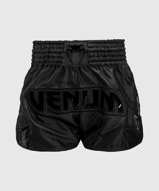 Venum Inferno Muay Thai Shorts - Black/Black Classic Men's Pin