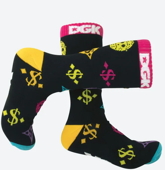 DGK Monogram Crew Socks Unique Men's Patch