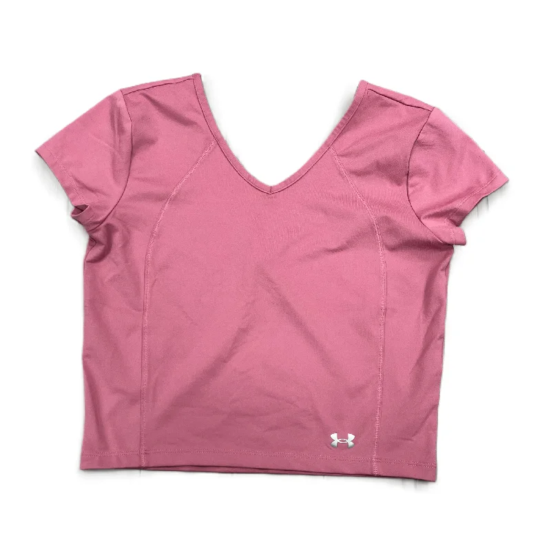 Athletic Top Short Sleeve By Under Armour In Pink, Size: M Confident Men's Power