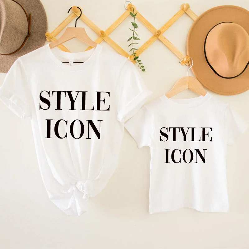 Style Icon Vogue Matching Mum & Kid White T-Shirts Earthy Men's Sustainable 