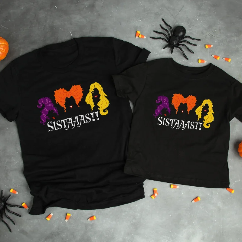 Sanderson Sisters Matching Halloween T-Shirts Casual Men's Short