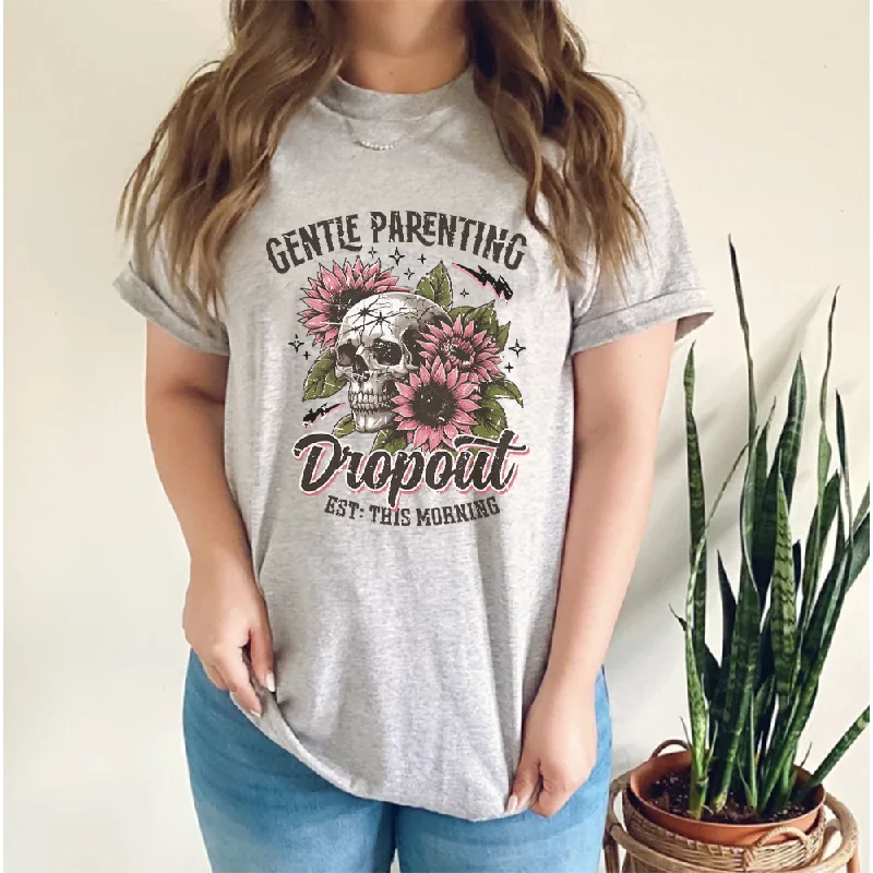 Gentle Parenting Dropout T-Shirt Unique Men's Upcycled