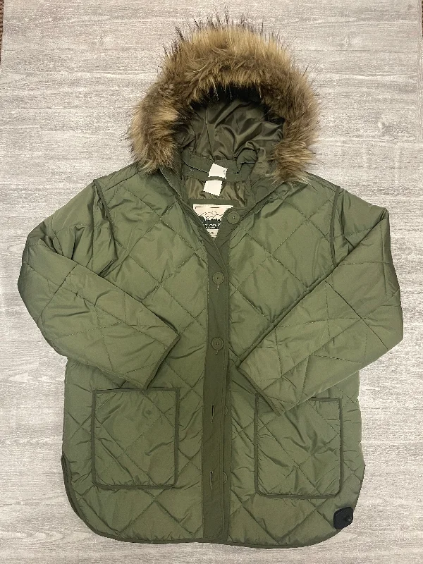 Coat Puffer & Quilted By American Eagle In Green, Size: S Polished Men's Silk