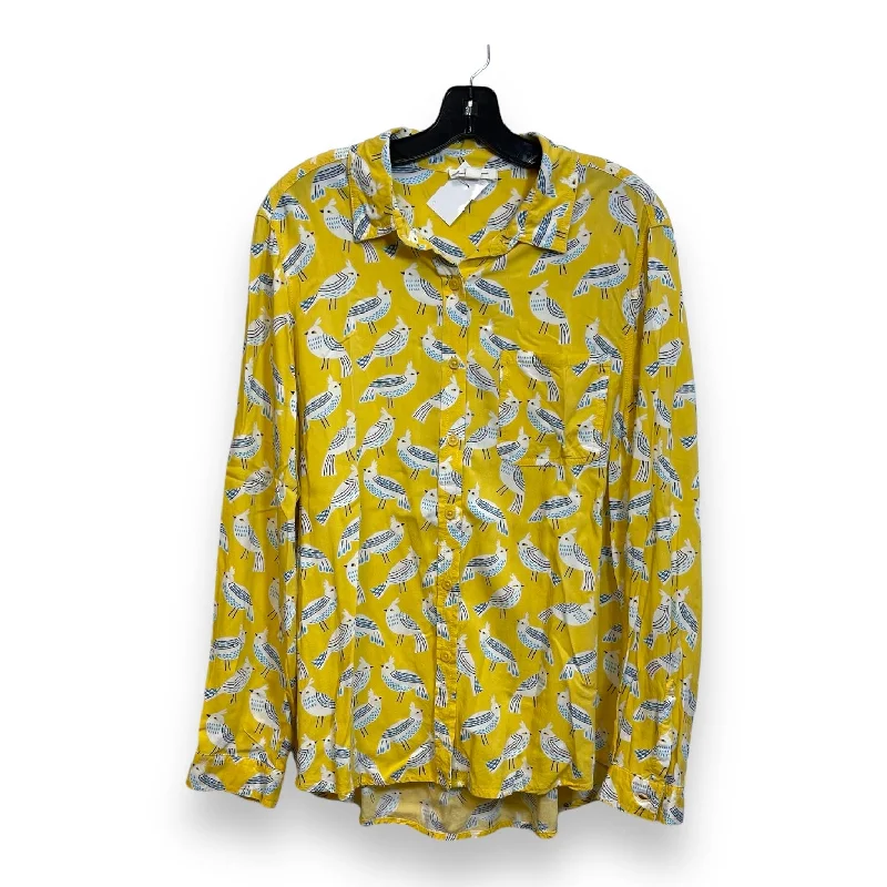 Top Long Sleeve By Beachlunchlounge In Yellow, Size: Xl Practical Men's Quick