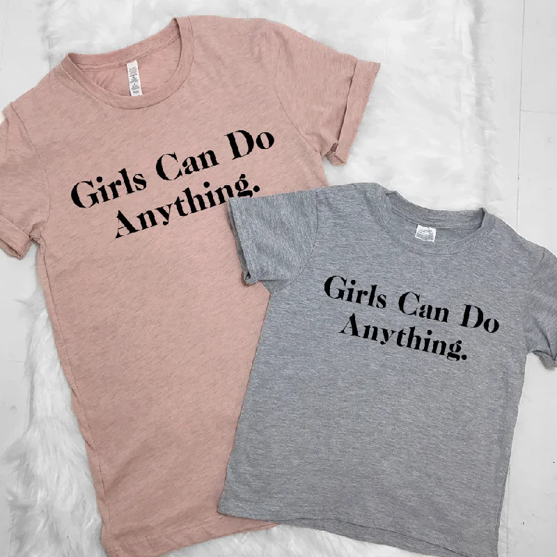 Girls Can Do Anything Matching Tees (MRK X) Lumberjack