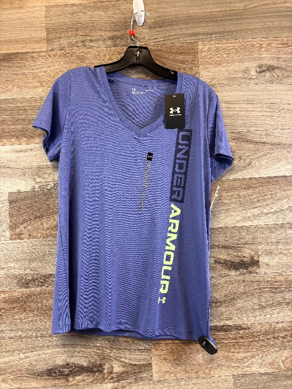 Athletic Top Short Sleeve By Under Armour In Purple, Size: M Traditional Men's Country