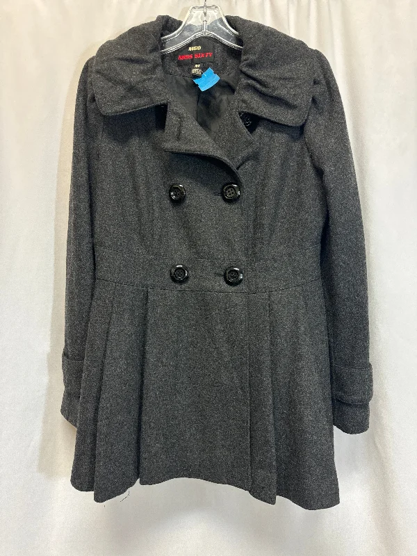 Coat Peacoat By Miss Sixty In Grey, Size: M Bohemian Men's Free