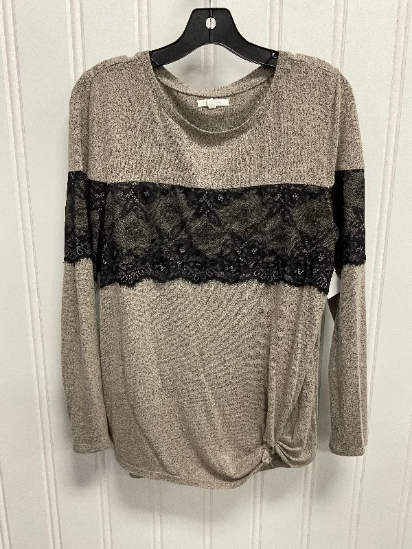 Top Ls By Maurices In Black & Brown, Size:L Edgy Men's Punk