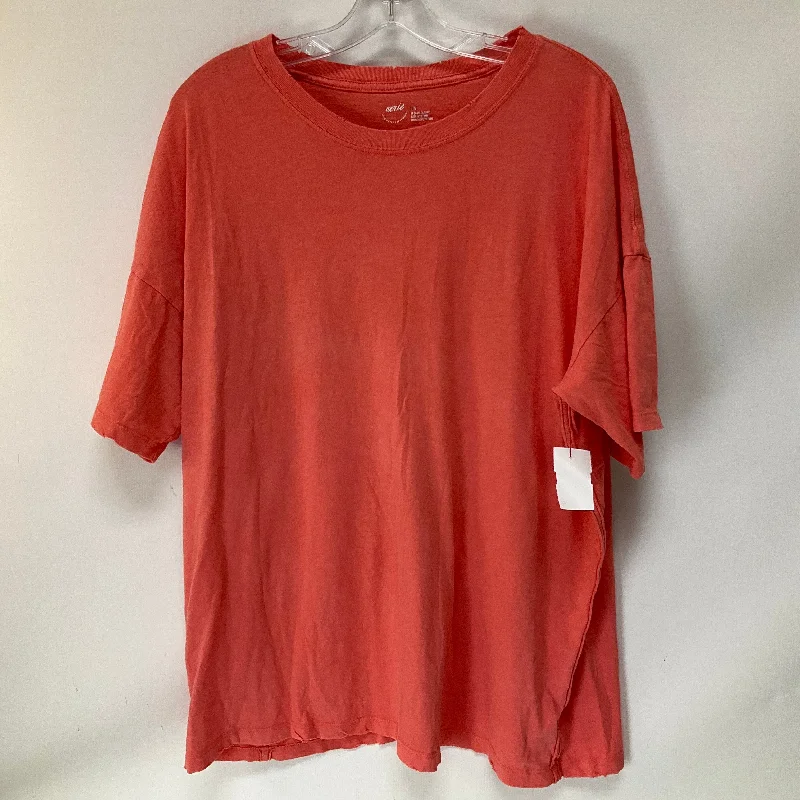 Top Short Sleeve Basic By Aerie In Coral, Size: L Dynamic Men's Glow