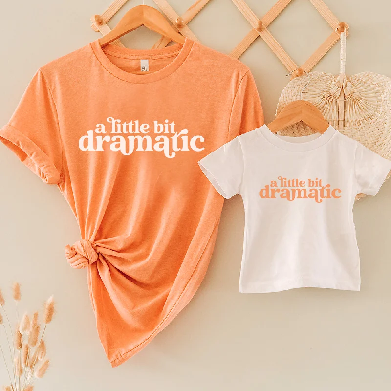 Little Bit Dramatic Mum & Kid Matching T-Shirts Earthy Men's Sustainable 