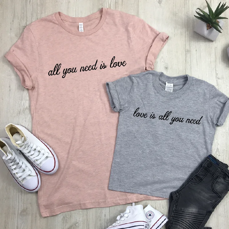 All You Need Is Love Matching Tees (MRK X) Confident Men's Power