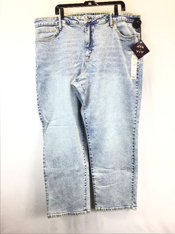 Jeans Straight By Ava & Viv  Size: 22 Refined Men's Hand