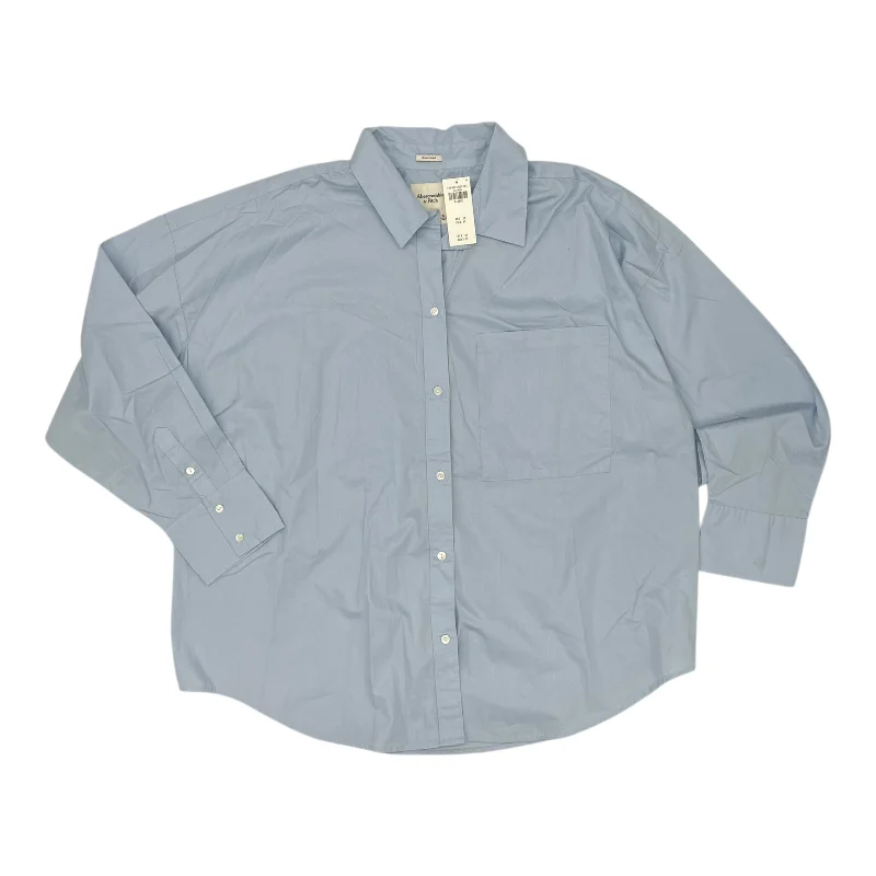 Top Ls By Abercrombie And Fitch In Blue, Size:Xl Monochromatic All