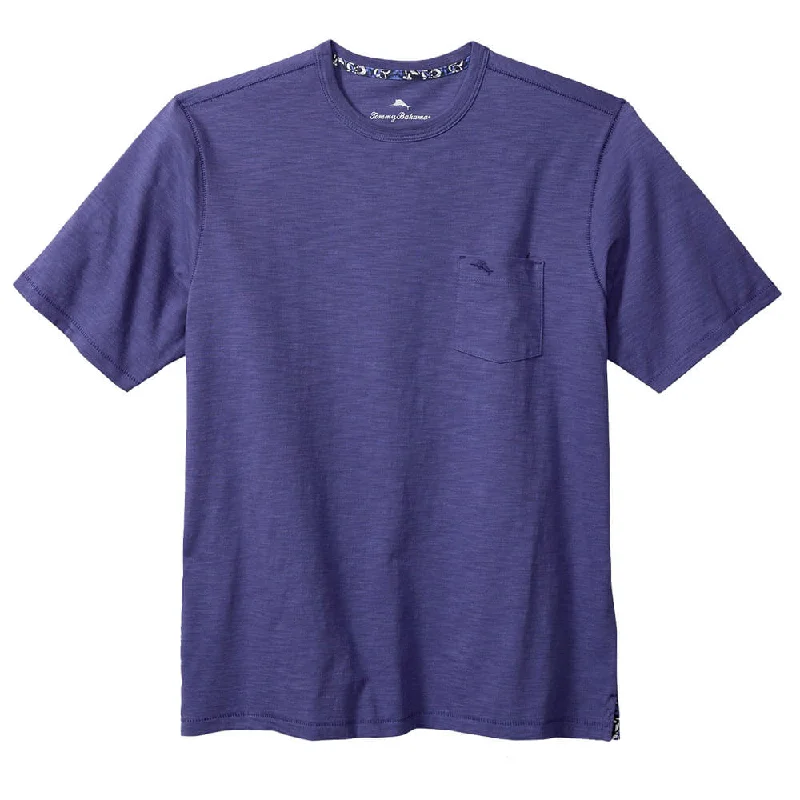 Tommy Bahama Big & Tall Bali Beach Crew T-Shirt - Pandora Purple Tailored