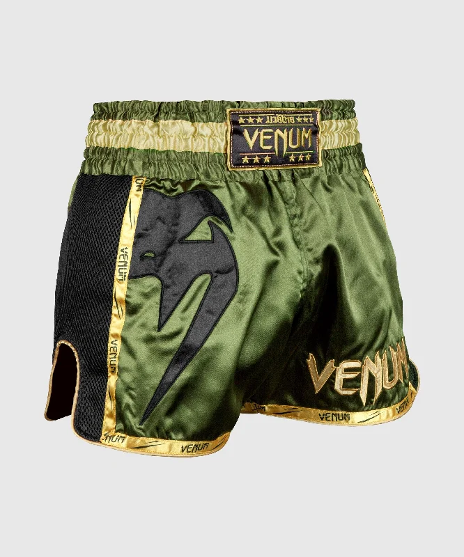 Venum Giant Muay Thai Shorts - Khaki/Black Tough Men's Tactical