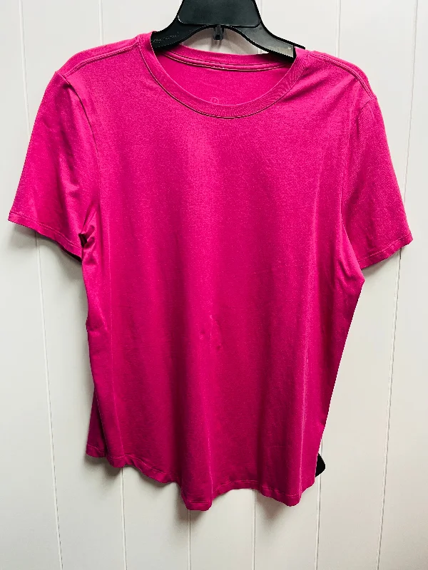 Athletic Top Short Sleeve By Lululemon In Pink, Size: L Dynamic Men's Moto