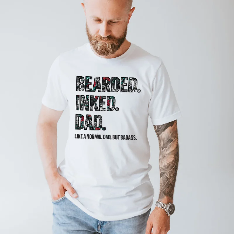 Bearded Inked Dad T-Shirt Vintage Men's 1970S Disco