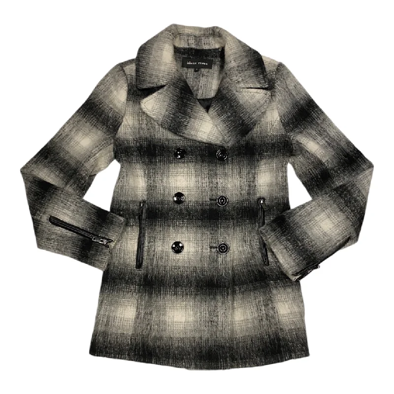 Coat Peacoat By Black Rivet In Black & Grey, Size: S Elegant Men's Formal 