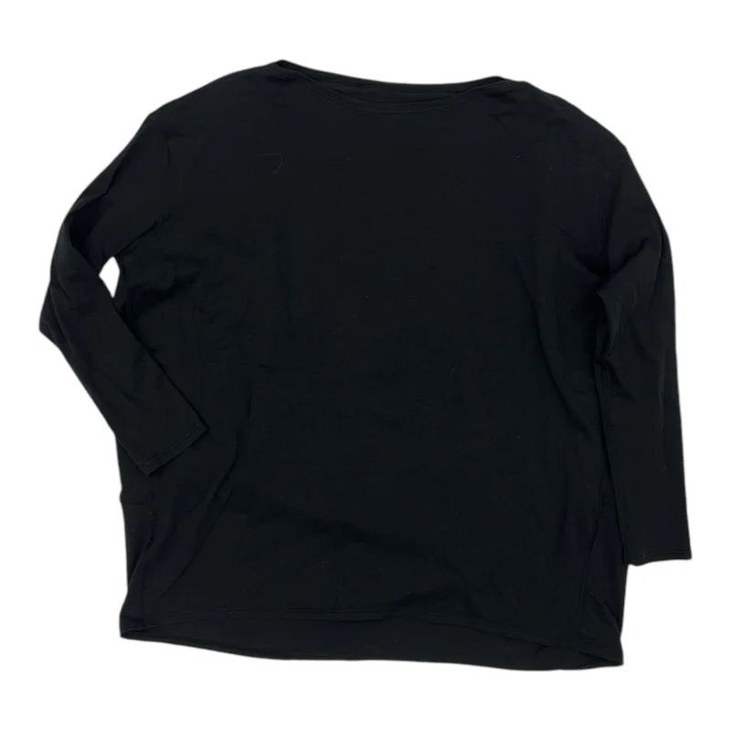 Athletic Top Ls Crewneck By Lululemon In Black, Size:L Bohemian Men's Free