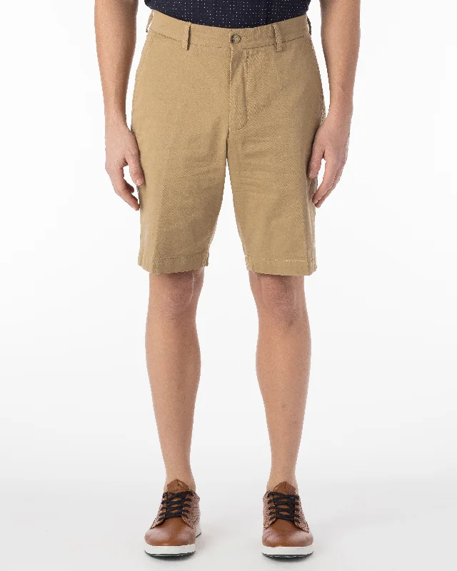 Ballin Short- Drummond Pima Twill - British Tan Youthful Men's Pop