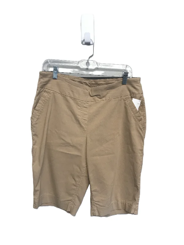 Tan Shorts By West Bound, Size: 14 Sleek Men's Metallic