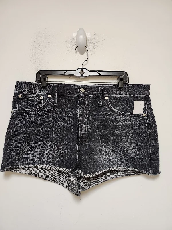 Black Denim Shorts Madewell, Size 10 Practical Men's Quick