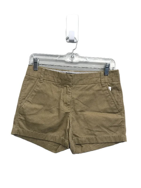 Tan Shorts By J. Crew, Size: 0 Trendy Men's Oversized