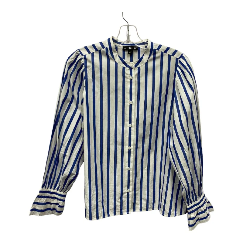 Top Ls By J. Crew In Blue & White, Size:S Dynamic Men's Glow