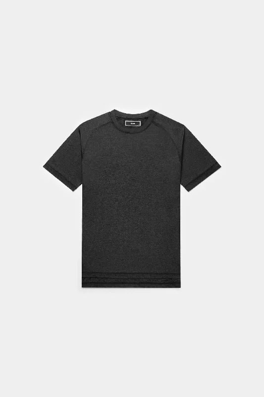 Athletic Regular Fit Raglan Top Jet Black Modern Men's Geometric