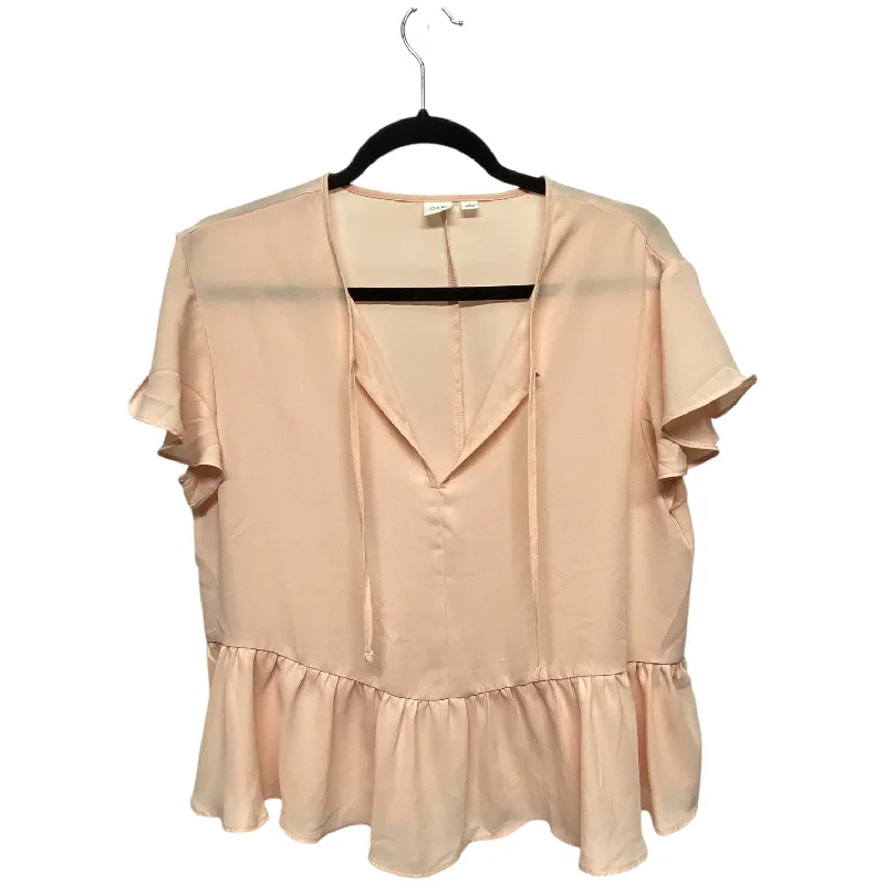 Top Short Sleeve By Gap In Tan, Size: M Beach