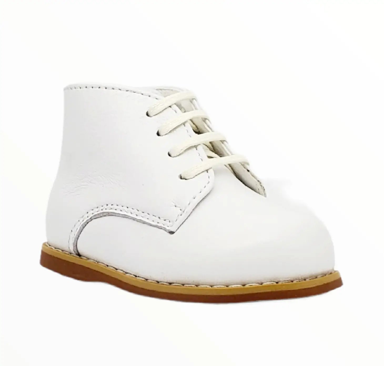 White Leather Walking Shoe Sleek Men's Metallic