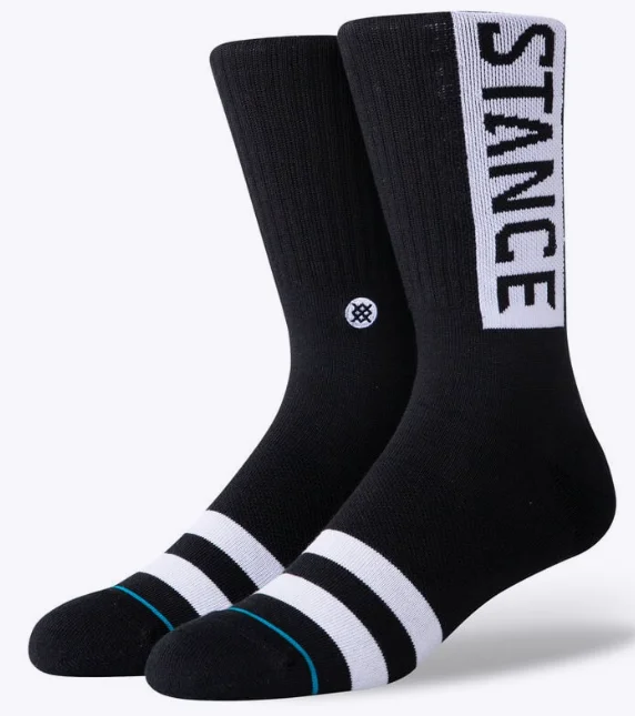 Stance OG Crew Socks - Black Bold Men's Statement