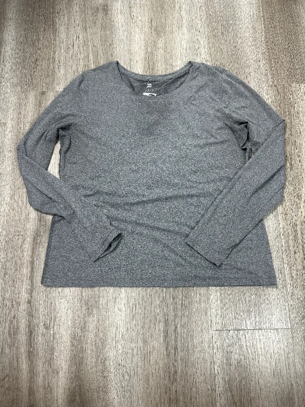 Athletic Top Long Sleeve Crewneck By All In Motion In Grey, Size: L Confident Men's Power