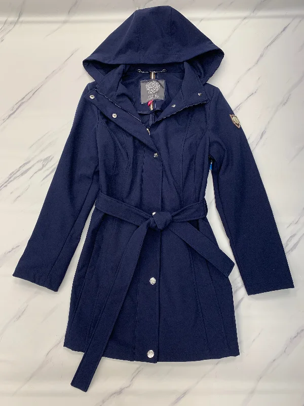 Coat Raincoat By Vince Camuto In Blue, Size: S British Gentleman Style