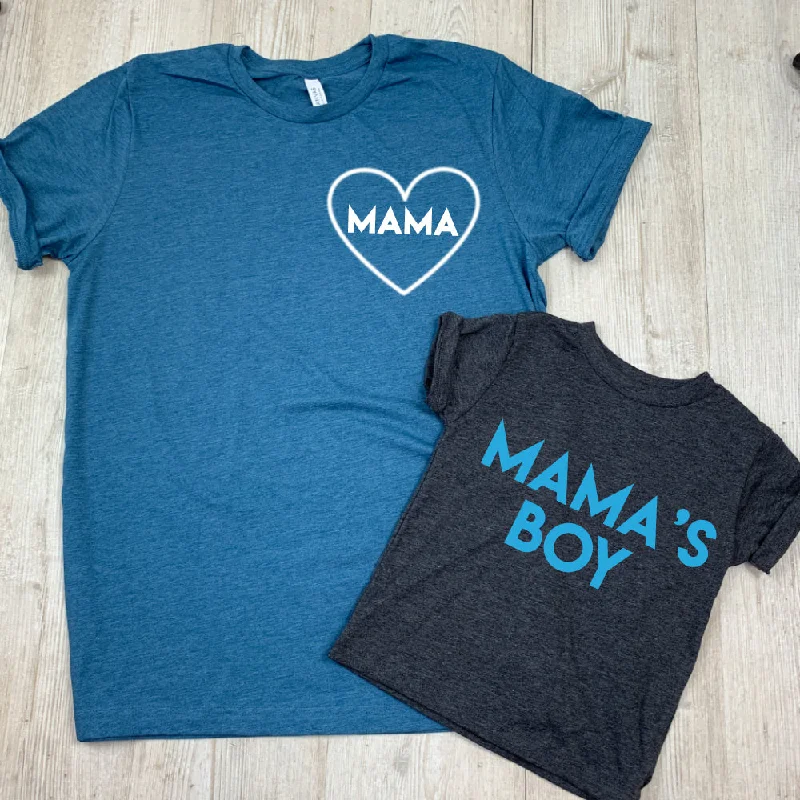 Mama & Mama's Boy Mum & Kid Matching Tees (MRK X) Cool Men's Skate