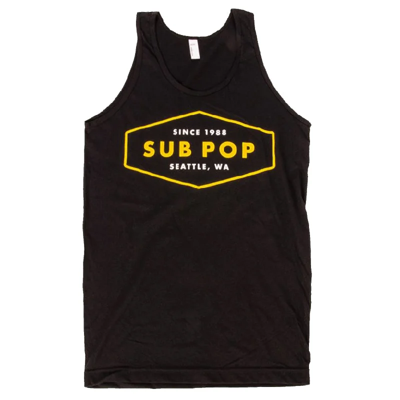 Diamond Tag Tank Black Youthful Men's Pop